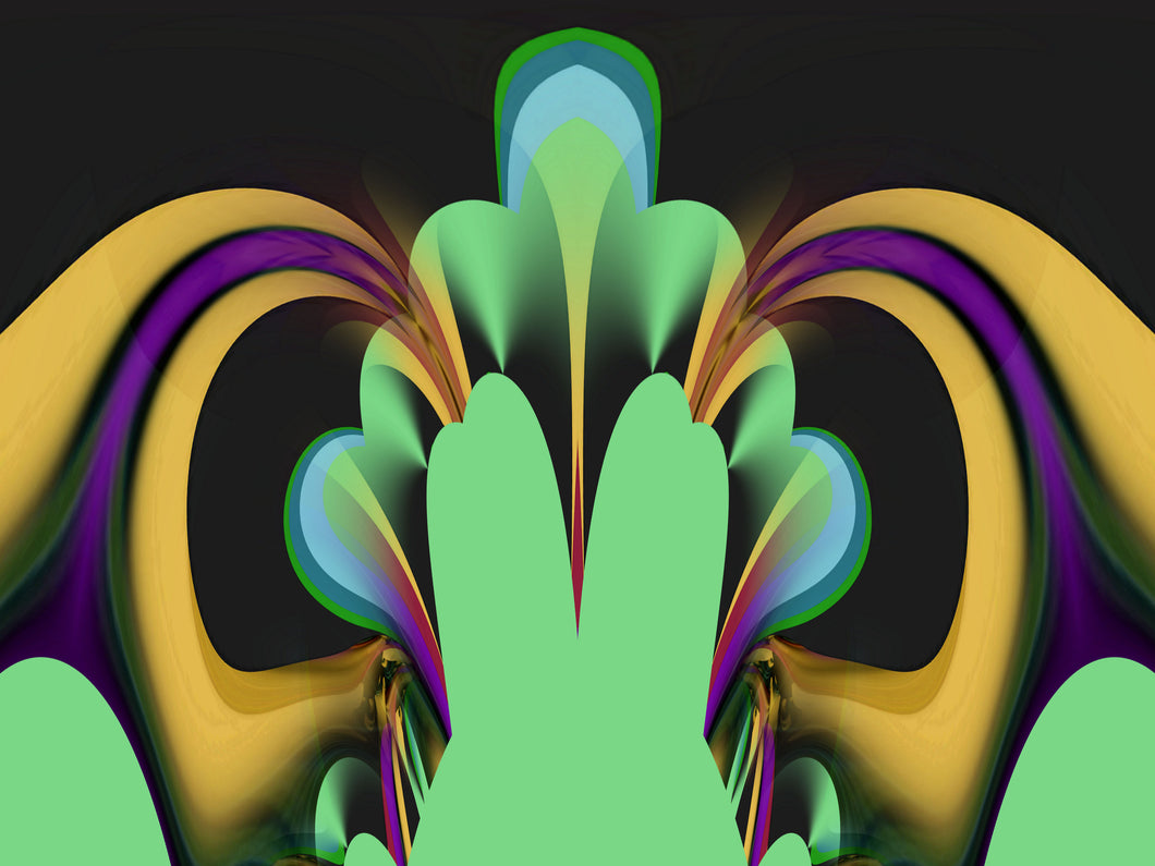 CZ Card - Avocado Healthy Powers - Mystical Essence   by Cuzco Artist Channeller ( Teresa Rubiolo)