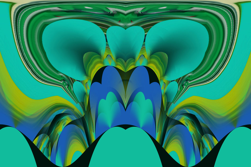 CZ Card - Detoxifying Healing Powers Flow by Cuzco Artist Channeller (Teresa Rubiolo)