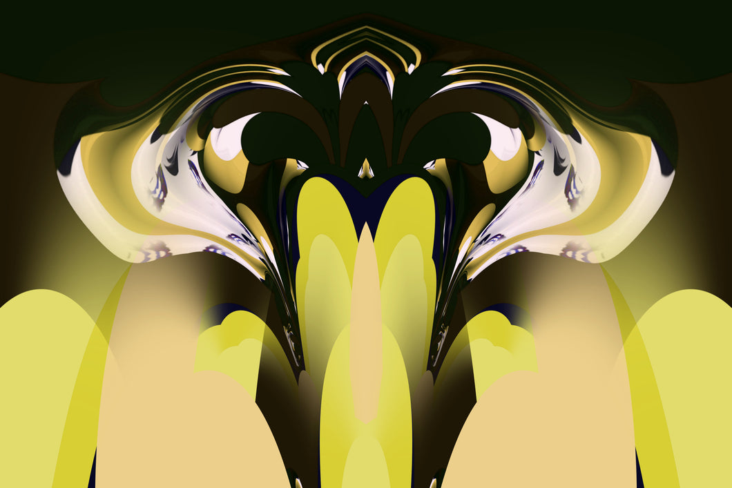 CZ Card - Golden Horses Powers - Mystical Connection by Cuzco Artist Channeller ( Teresa Rubiolo )
