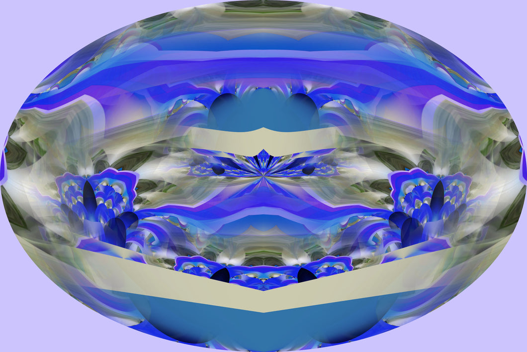 CZ Card - Linarite Powers - Divine Wisdom Flow - by Cuzco Artist Channeler ( Teresa Rubiolo)