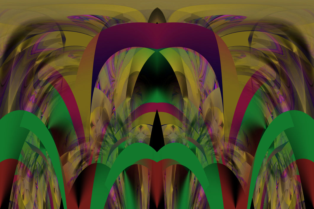CZ Card - Patterns of Scarcity Overcoming  - Mystical Flow  by Cuzco Artist Channeller ( Teresa Rubiolo )