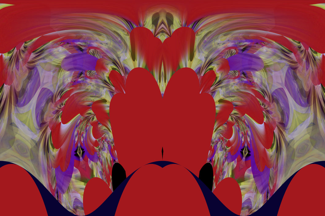 CZ Card - Red Beryl  Powers - Physical and Emotional Healing  Mystical Flow -   by Cuzco Artist Channeller (Teresa Rubiolo)