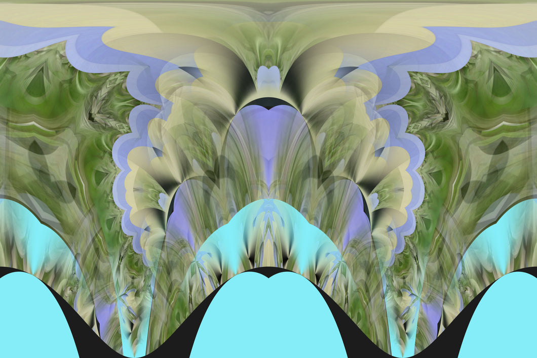 CZ Card - Restore Harmony and Balance  - Mystical Cascade   by Cuzco Artist Channeller ( TeresaRubiolo)