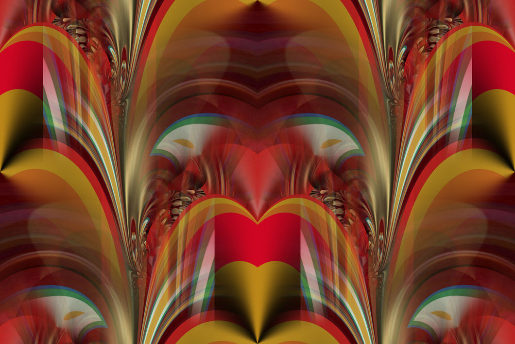 CZ Card - Wealth and Fortune - Continuous Flow Mystical Waterfall - by Cuzco Artist Channeller ( Teresa Rubiolo )