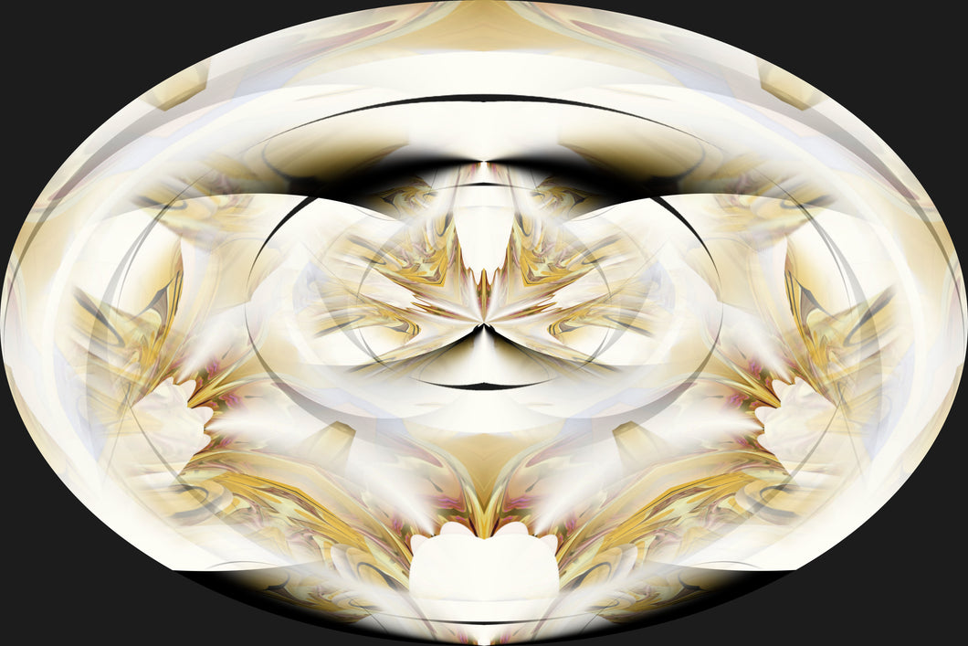 CZ Card - White Agate - Mystical Powers Flow - by Cuzco Artist Channeller ( Teresa Rubiolo )